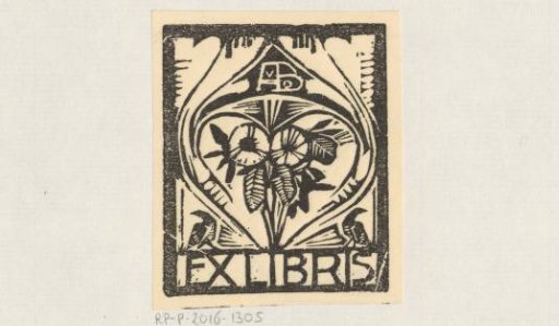 Ex libris of A. van d. B.