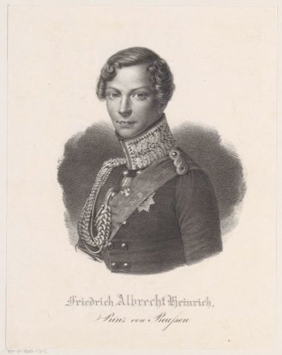 Portrait of Albert Friedrich Heinrich, Prince of Prussia
