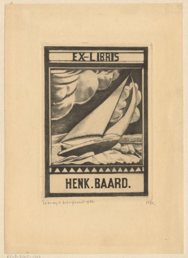 Ex libris of Henk Baard