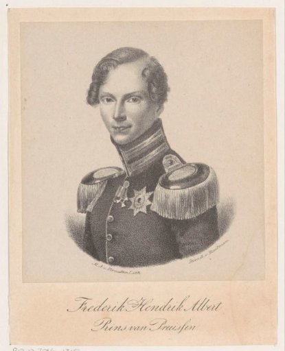 Portrait of Albert Friedrich Heinrich, Prince of Prussia