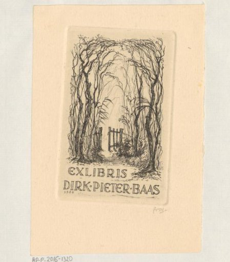 Ex libris of Dirk Pieter Baas