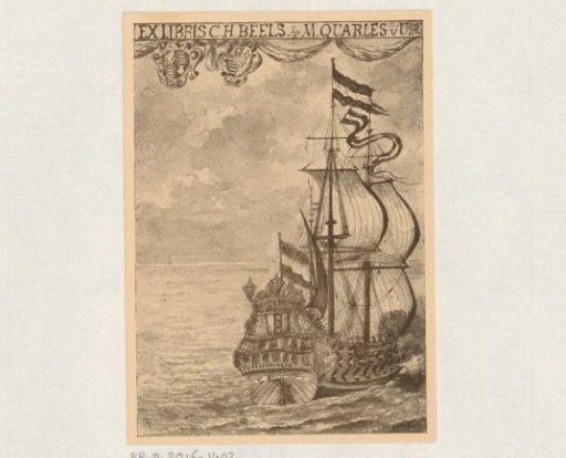 Ex libris of C.H. Beels and M. Quarles van Ufford