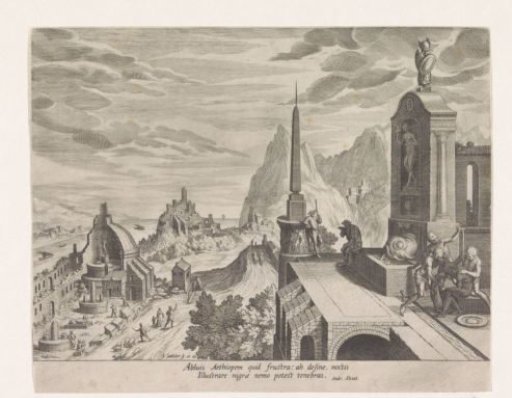 Landscape with the emblem over the washing of a Moor
