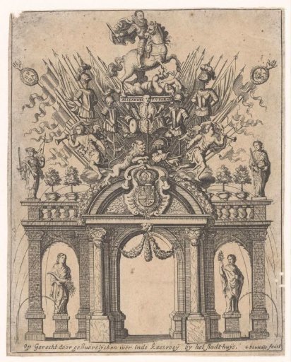 Triumphal arch erected by the brothers of the Cathedral of Our Lady