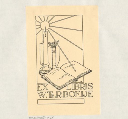 Ex libris of W.Th.R. Boeije