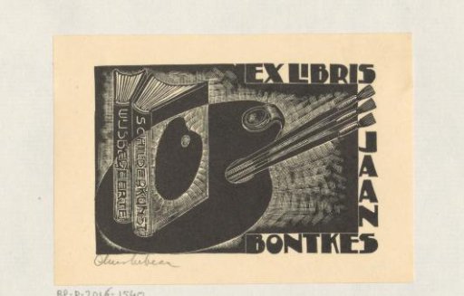 Ex libris of Jaan Bontkes