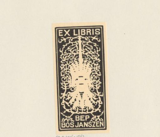 Ex libris of Bep Bos Janszen