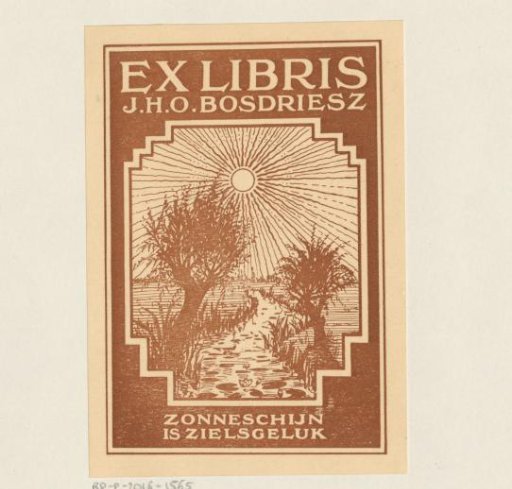 Ex libris of J.H.O. Bosdriesz