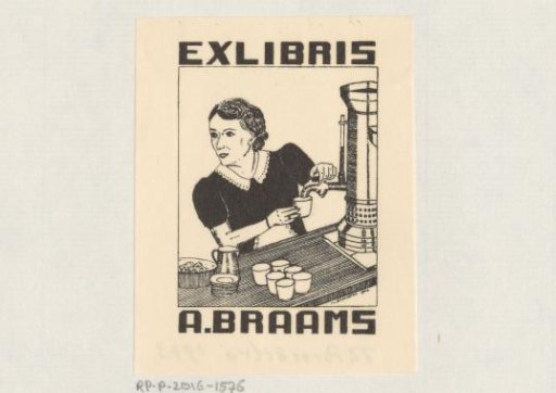 Ex libris of A. Braams