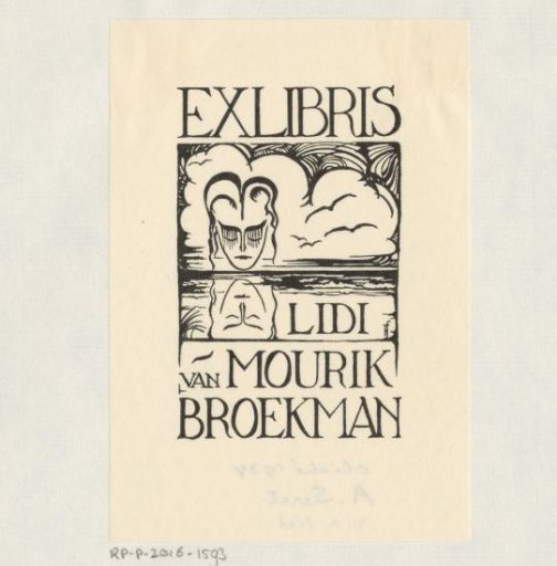 Ex libris of Lidi van Mourik Broekman