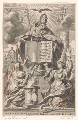 Allegorical representation with the Roman Catholic Church, Piety, and Zeal
