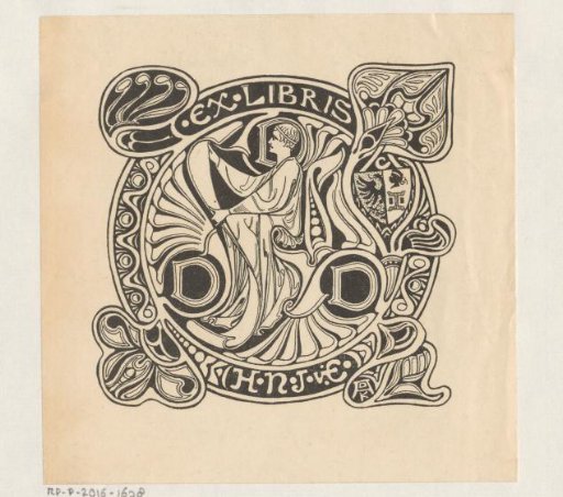 Ex libris of H.N.J. van Eelde