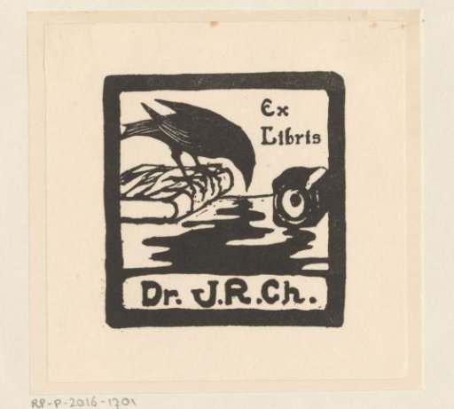 Ex libris of Dr. J.R. Ch.