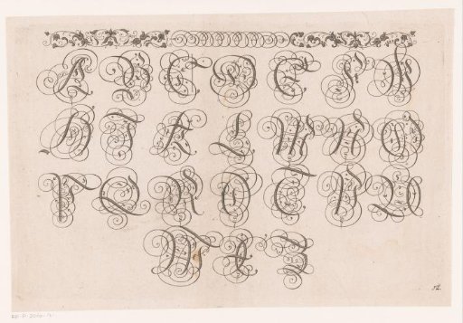 Calligraphic alphabet