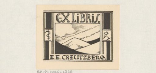 Ex libris of E.E. Creutzberg