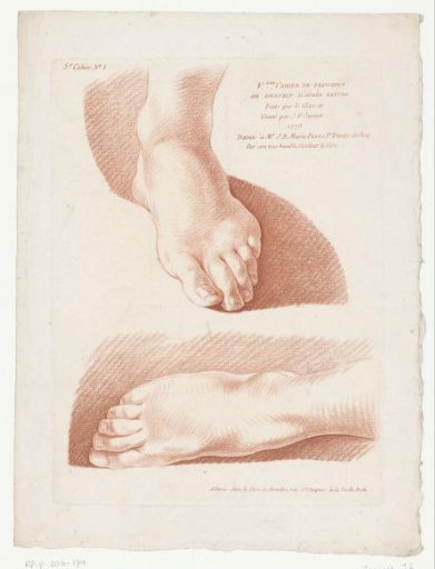 Title print with two feet