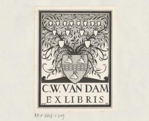 Ex Libris of C.W. van Dam