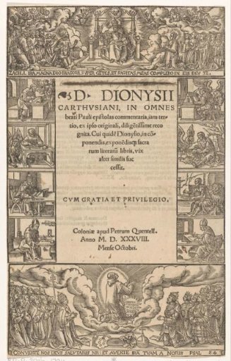 Enthroned God and Dionysius the Carthusian in Ecstasy