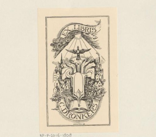 Ex libris of C. Dronkers