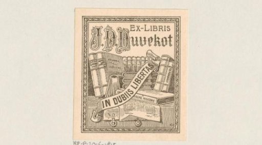 Ex libris of J.P. Duvekot