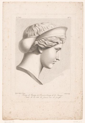 Bust of Juno, profile view.