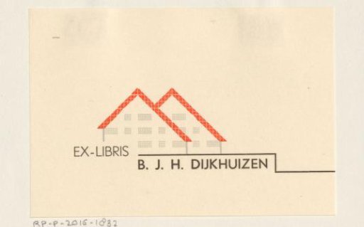 Ex libris of B.J.H. Dijkhuizen