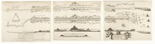 Map of the construction of the road from The Hague to Scheveningen, 1664-1665 (consisting of three parts)