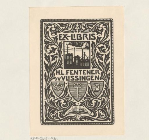 Ex libris of H.L. Fentener van Vlissingen