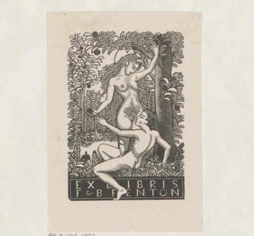 Ex libris of F. and B. Fenton