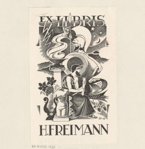 Ex libris of H. Freimann
