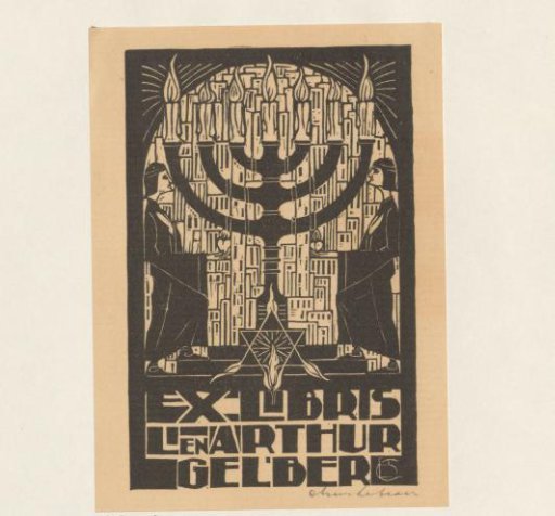 Ex libris of Li and Arthur Gelber