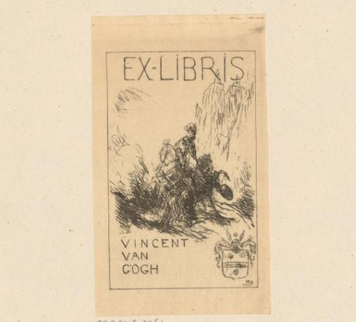 Ex libris of Vincent van Gogh