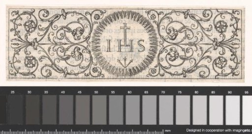 Ornament with the IHS monogram