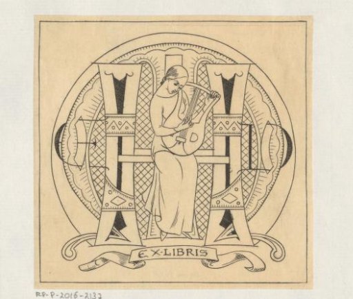 Ex libris of E.D.H.