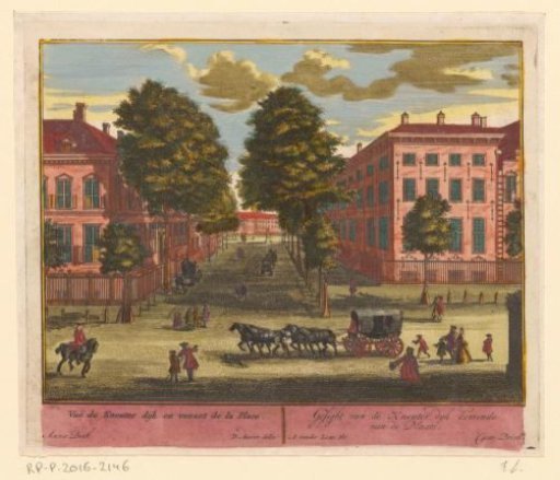 View of the Kneuterdijk in The Hague