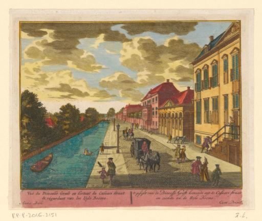 View of the Prinsessegracht in The Hague