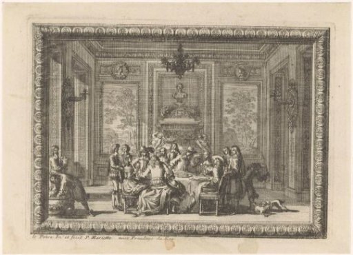 People eating and drinking at a table