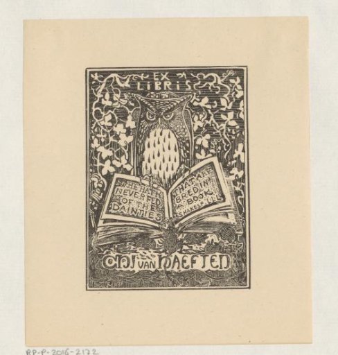 Ex libris of C.H.J. van Haeften