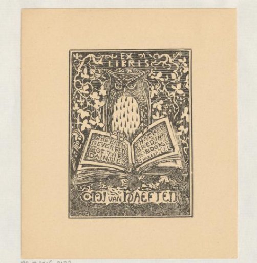 Ex libris of C.H.J. van Haeften