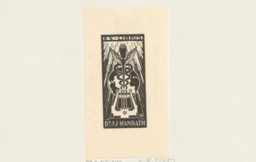 Ex libris of J.J. Hanrath