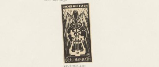 Ex libris of J.J. Hanrath