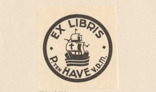 Ex libris of P. ten Have