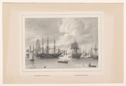 View of the anchorage of Batavia