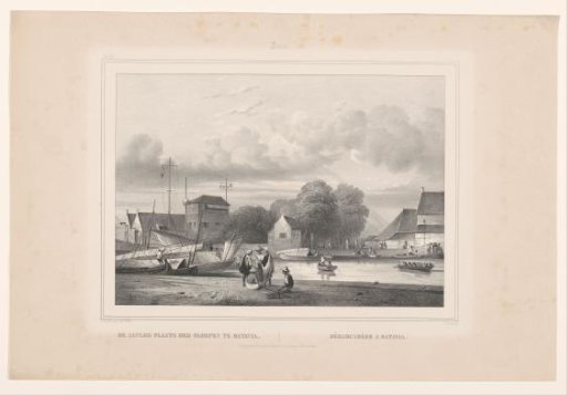 Landing place for skiffs in Batavia