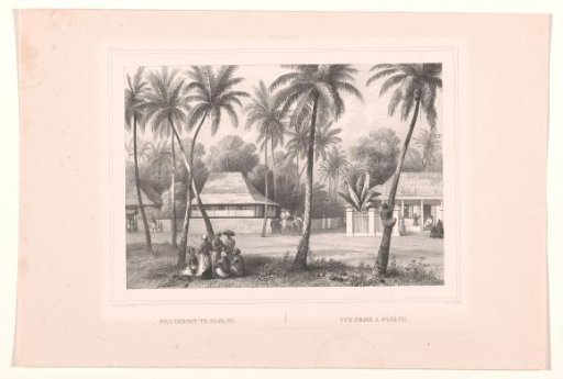Street and houses in Padang