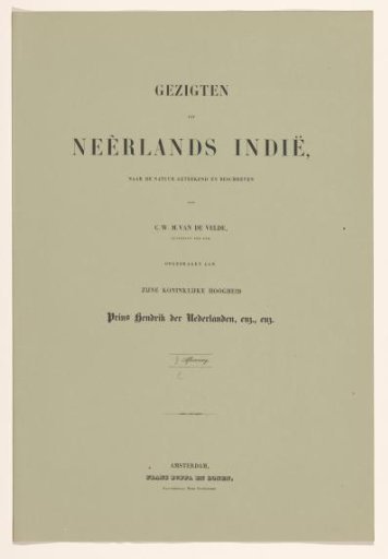 Cover with text sheets and prints on the Dutch East Indies: third installment