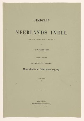 Cover with text pages and prints on the Dutch East Indies: fifth installment