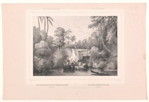 View of a waterfall in Goeroe-Goeroe in Ambon