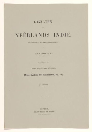 Cover with text pages and prints on the Dutch East Indies: eighth installment