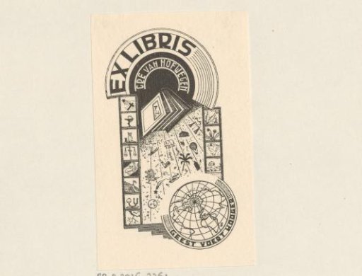 Ex libris of Gré van Hofwegen